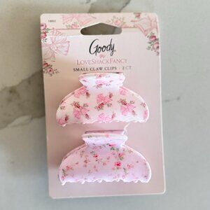 🎀 Goody x LoveShackFancy Small Claw Clips - 2ct - Pink 💖